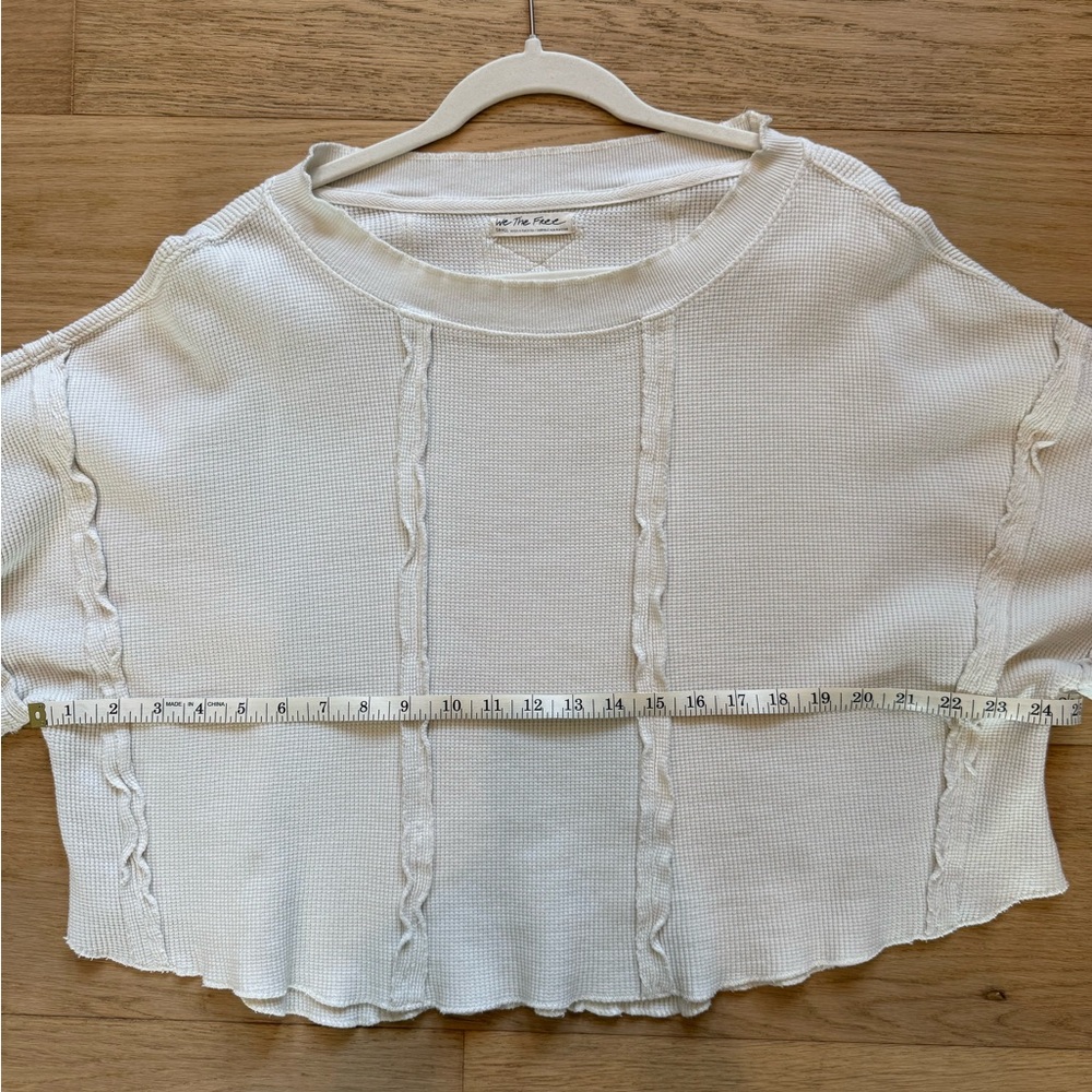 Free People Ellie Thermal - Size Small - Cream/Ivory - Picture 7 of 8